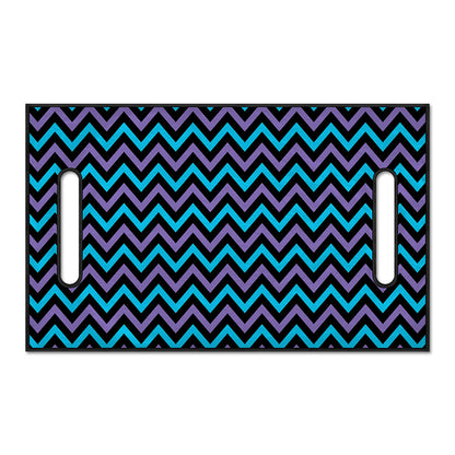 Blue Purple And Black Chevron Print Golf Cart Seat Cover
