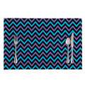 Blue Purple And Black Chevron Print Placemat