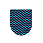 Blue Purple And Black Chevron Print Toilet Lid Cover