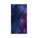 Blue Purple Cosmic Galaxy Space Print Baby Crib Sheet