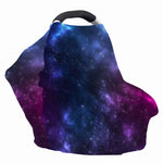 Blue Purple Cosmic Galaxy Space Print Baby Seat Cover