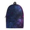 Blue Purple Cosmic Galaxy Space Print Backpack