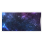 Blue Purple Cosmic Galaxy Space Print Beach Towel