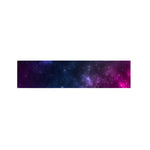 Blue Purple Cosmic Galaxy Space Print Bed Runner