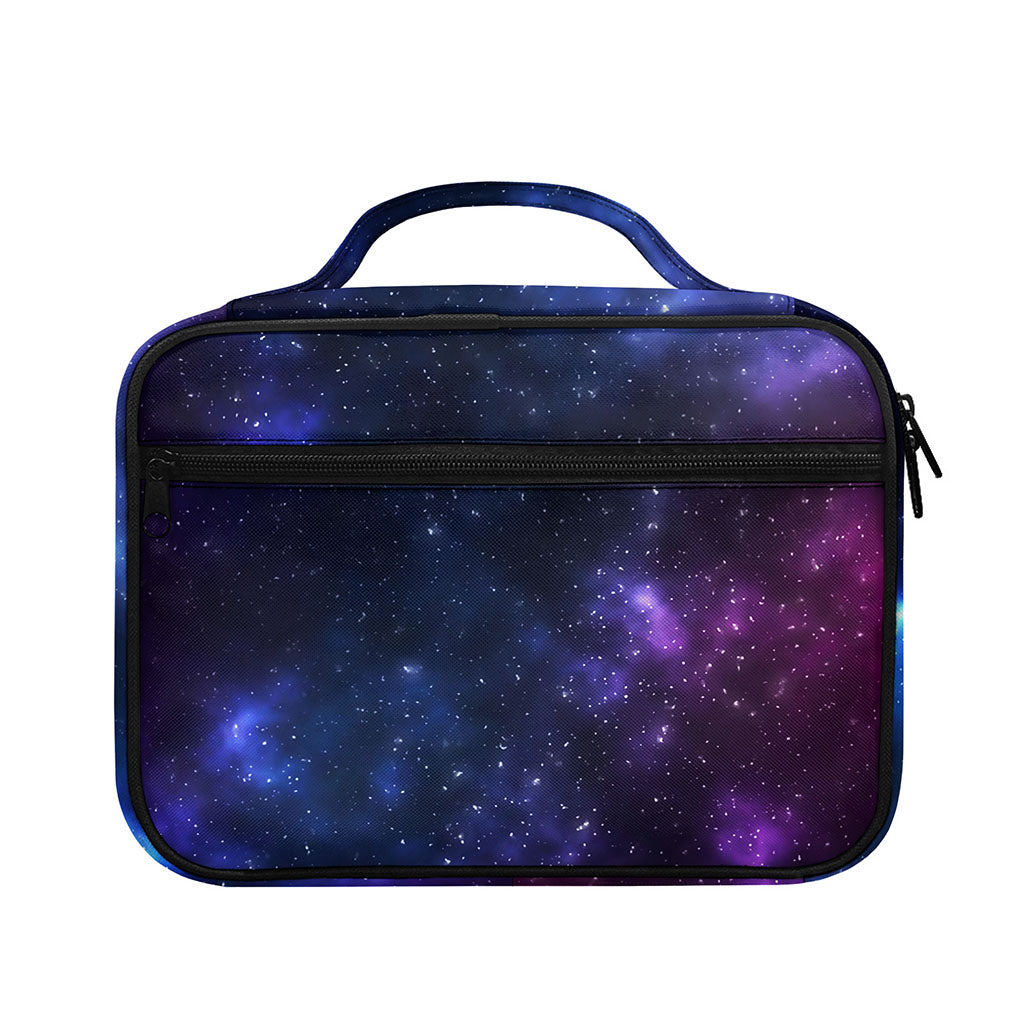 Blue Purple Cosmic Galaxy Space Print Briefcase Bible Bag