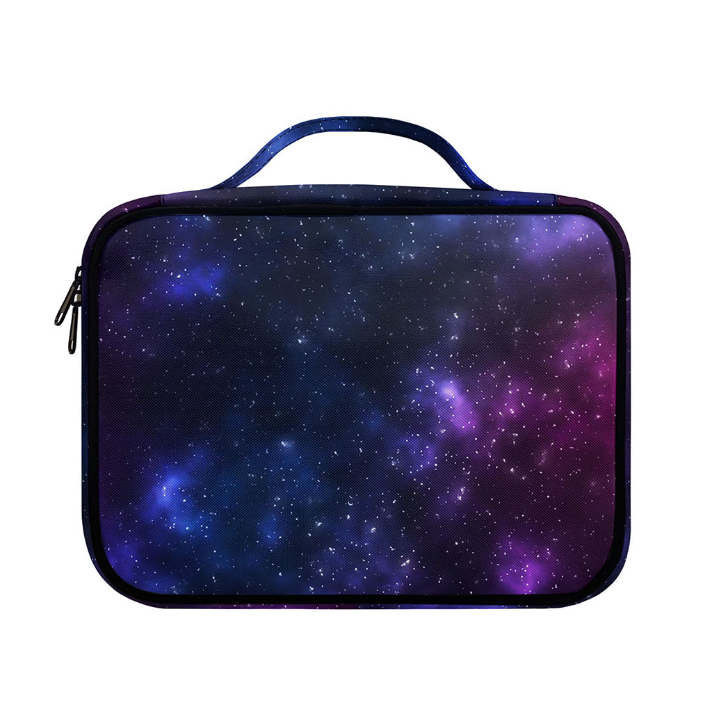 Blue Purple Cosmic Galaxy Space Print Briefcase Bible Bag