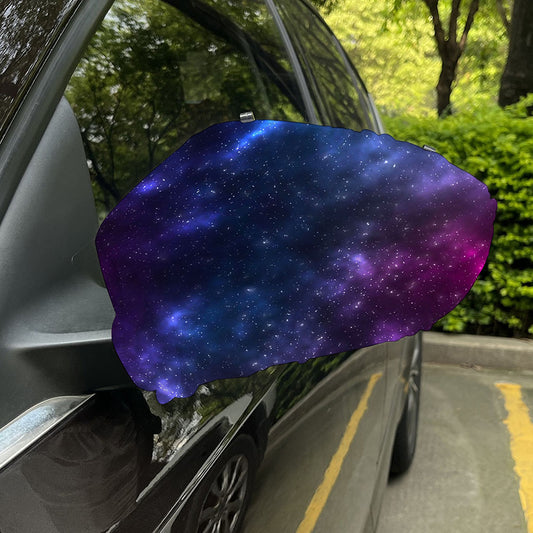Blue Purple Cosmic Galaxy Space Print Car Side Mirror Covers