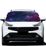 Blue Purple Cosmic Galaxy Space Print Car Windshield Snow Cover
