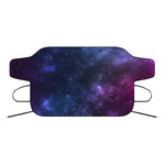 Blue Purple Cosmic Galaxy Space Print Car Windshield Snow Cover