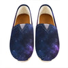 Blue Purple Cosmic Galaxy Space Print Casual Shoes
