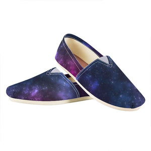 Blue Purple Cosmic Galaxy Space Print Casual Shoes