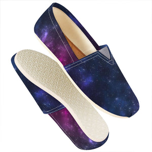 Blue Purple Cosmic Galaxy Space Print Casual Shoes