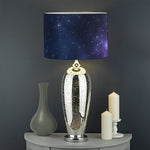 Blue Purple Cosmic Galaxy Space Print Drum Lamp Shade