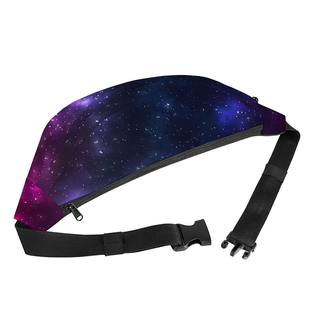 Blue Purple Cosmic Galaxy Space Print Fanny Pack