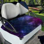 Blue Purple Cosmic Galaxy Space Print Golf Cart Seat Cover