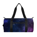 Blue Purple Cosmic Galaxy Space Print Gym Bag