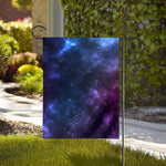 Blue Purple Cosmic Galaxy Space Print House Flag