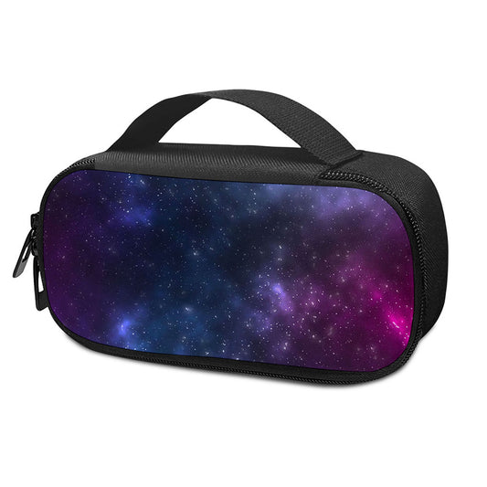 Blue Purple Cosmic Galaxy Space Print Insulin Cooler Travel Case
