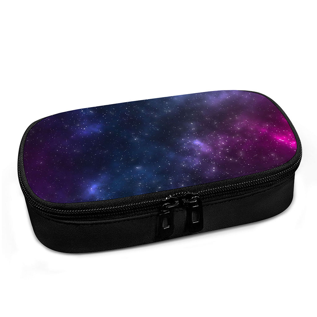 Blue Purple Cosmic Galaxy Space Print Insulin Cooler Travel Case
