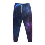 Blue Purple Cosmic Galaxy Space Print Jogger Pants