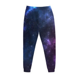 Blue Purple Cosmic Galaxy Space Print Jogger Pants