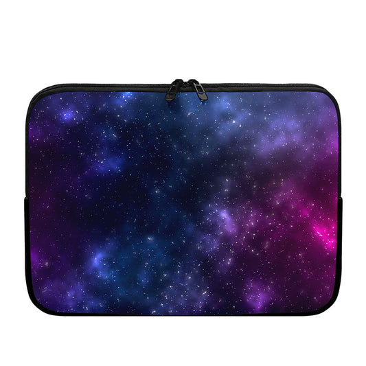 Blue Purple Cosmic Galaxy Space Print Laptop Sleeve