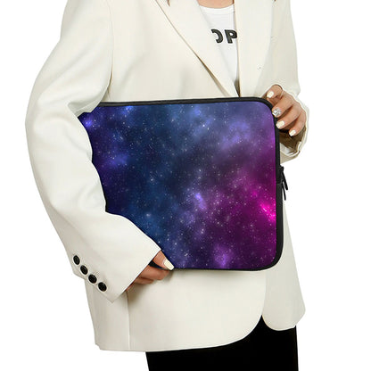 Blue Purple Cosmic Galaxy Space Print Laptop Sleeve