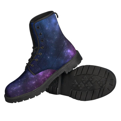 Blue Purple Cosmic Galaxy Space Print Backpack