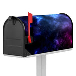 Blue Purple Cosmic Galaxy Space Print Mailbox Cover