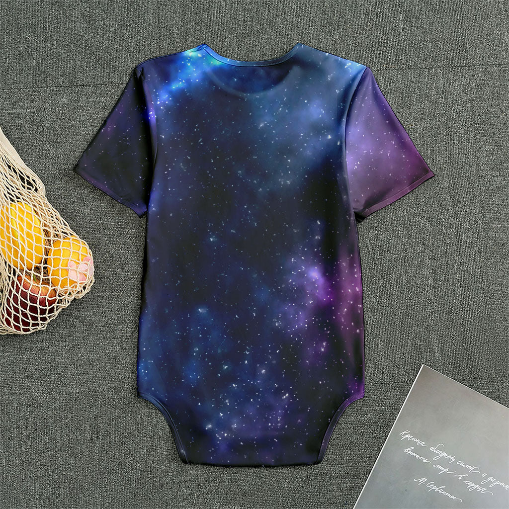 Blue Purple Cosmic Galaxy Space Print Men's Bodysuit