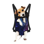 Blue Purple Cosmic Galaxy Space Print Pet Carrier Backpack
