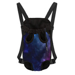 Blue Purple Cosmic Galaxy Space Print Pet Carrier Backpack