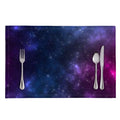 Blue Purple Cosmic Galaxy Space Print Placemat