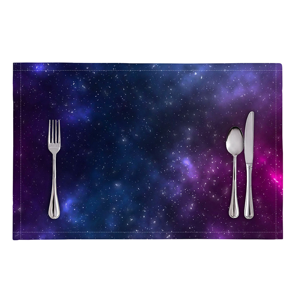 Blue Purple Cosmic Galaxy Space Print Placemat
