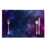 Blue Purple Cosmic Galaxy Space Print Placemat
