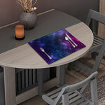 Blue Purple Cosmic Galaxy Space Print Placemat