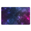 Blue Purple Cosmic Galaxy Space Print Polyester Doormat