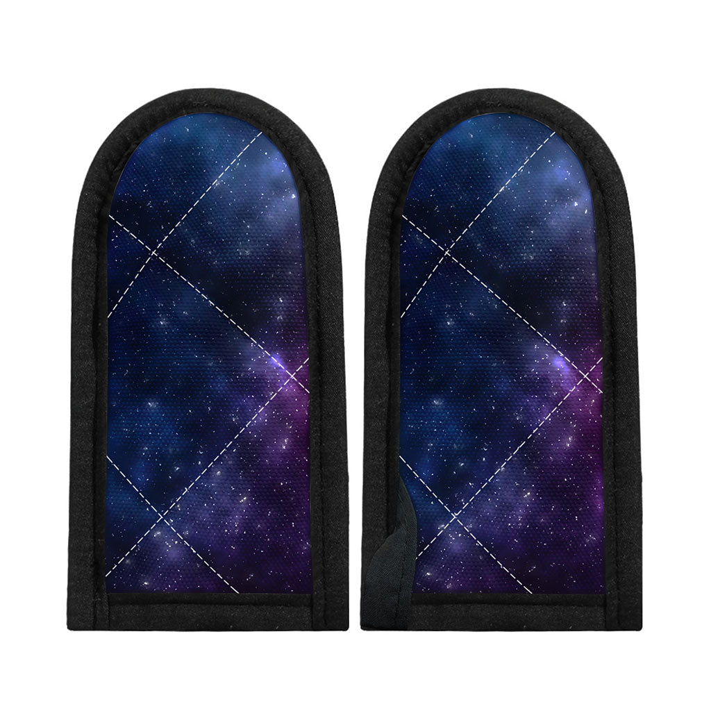 Blue Purple Cosmic Galaxy Space Print Skillet Handle Cover