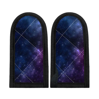 Blue Purple Cosmic Galaxy Space Print Skillet Handle Cover