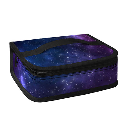 Blue Purple Cosmic Galaxy Space Print Small Lunch Bag