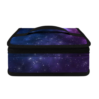 Blue Purple Cosmic Galaxy Space Print Small Lunch Bag