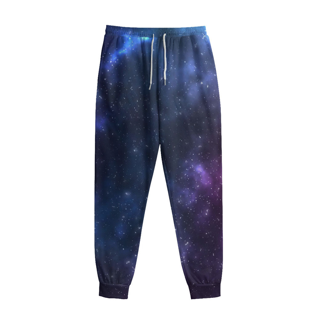 Blue Purple Cosmic Galaxy Space Print Sweatpants