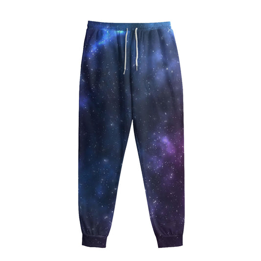 Blue Purple Cosmic Galaxy Space Print Sweatpants