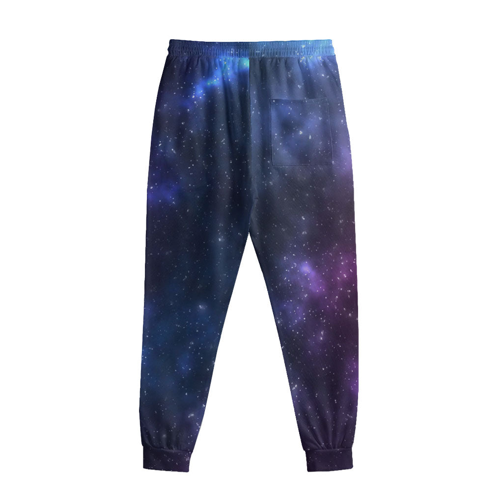 Blue Purple Cosmic Galaxy Space Print Sweatpants