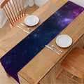 Blue Purple Cosmic Galaxy Space Print Table Runner