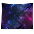 Blue Purple Cosmic Galaxy Space Print Tapestry