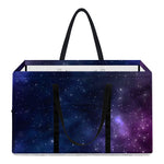 Blue Purple Cosmic Galaxy Space Print Utility Tote Bag