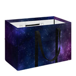 Blue Purple Cosmic Galaxy Space Print Utility Tote Bag