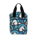 Blue Rainbow Unicorn Pattern Print Bible Tote Bag