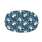 Blue Rainbow Unicorn Pattern Print Car Side Mirror Covers
